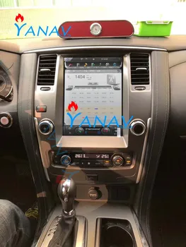 12.1 inç dikey ekran-Nissan Patrol 2016-2019 GPS Android müzik GPS navigator çalar Radyo Konuşma DVR fonksiyonu Online TV