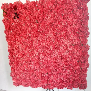 SPR Ücretsiz Kargo kırmızı 10 adet/grup Yapay ipek çiçek aranjmanları çiçek duvar düğün zemin kemer masa çiçek