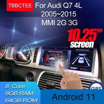 Android 11 Kablosuz CarPlay 8+64G Audi Q7 4L 2005~2015 MMI 2G 3G GPS Navigasyon Araba Multimedya Oynatıcı Radyo Stereo N