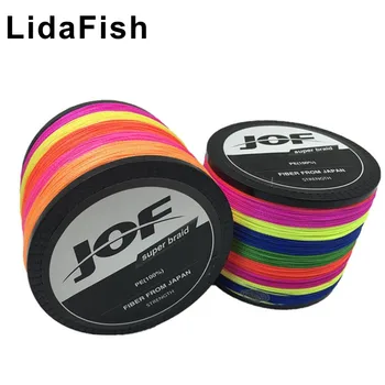 LidaFish Marka 4 Serisi Yedi renk PE Dalı At Hattı 1000m LB 4-150 Gerilim 2-68 kg Bit Geçirmez olta olta