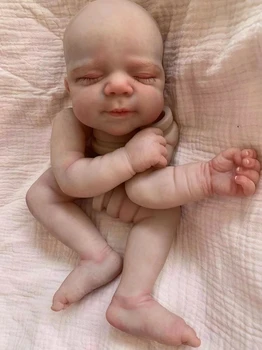 Sanatçı Ekibi Yapılan 18 inç Zaten Boyalı Kiti Yeniden Doğmuş Bebek Bebek Ölçekli demonte Yüksek Kaliteli Boyama Bebekler Çocuklar İçin