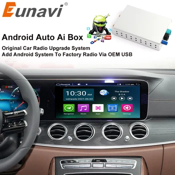 Eunavi Android Otomatik Aı Kutusu Android 8.1 Araba Multimedya Oynatıcı Yeni Sürüm Kablosuz Ayna bağlantı Apple Carplay Android Otomatik Tv