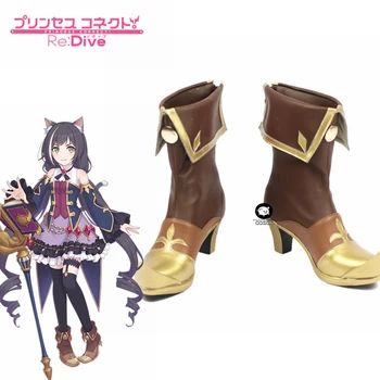 Anime Kyaru Cosplay Ayakkabı Prenses Bağlayın! Re: Dalış botları Kiruya Çizme kızların yüksek topuk çizmeler Unisex boyutu