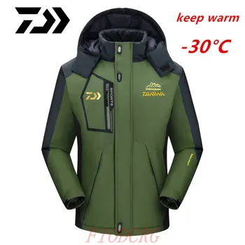 Balıkçılık Ceketler 2022 Kış Su Geçirmez sıcak tutan kaban Erkekler Polar Kalın Dış Giyim Palto Erkek Açık Dağ Kayak Ceket 5XL