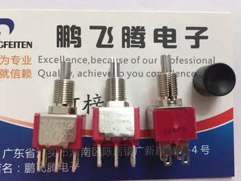1 ADET Tayvan Dailywell Q27 7MD7P1B11M1QES Minyatür Çift 6-pin Metal Düğme Sıfırlama Anahtarı 3A Normalde Açık