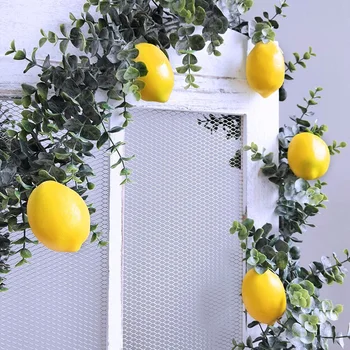 20 Adet Yapay Limon Sahte Limon Sahte Limon Meyve Sarı 3 inç uzunluğunda X 2 inç Genişliğinde