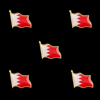 5 ADET Bahreyn Amblem Rozeti Yaka İğneler Bayrak Pimleri Tüm Dünyada Rozet Amblemi Ülke Devlet Pimleri