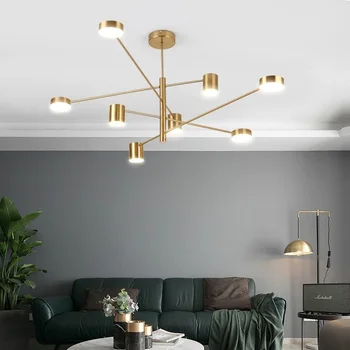 Modern Moda Siyah Altın Beyaz Uzun Led Tavan Asma Avize İşık Lambası Salon Mutfak Oturma Odası Loft Yatak Odası