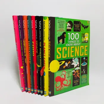 9 Kitap/Set Top 100 Keşifler Hakkında Bilmeniz Gereken Yüksek Dereceli Şeyler Ansiklopedisi Ciltsiz Erken Çocukluk Eğitim Kitapları Livro Sıcak