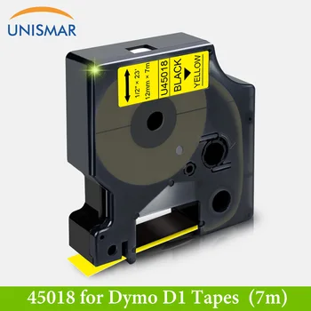 40913 Siyah Beyaz/Sarı 40918 Etiket Bantları için Dymo D1 LabelManager PnP 280 300 420P 9mm Etiket Makinesi Yazıcı Şerit Etiket