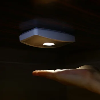 2018 Yeni Popüler Yeni Mini Kablosuz Kızılötesi Hareket Sensörü Tavan Gece Lambası Akülü Sundurma Lambaları Indüksiyon lamba