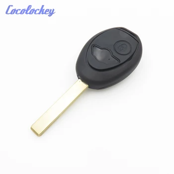 Cocolockey Anahtarsız Giriş Uzaktan Anahtar Yedek Shell Kılıf Fob 2 Düğmeler BMW Mını One Cooper İçin R50 R53 Boş Anahtar Yüksek Kalite