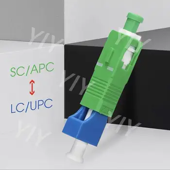 2 adet / grup SC / APC-LC / UPC SC Erkek LC Dişi Hibrid Fiber Optik Adaptör Fiber Konektörü Singlemode optik Adaptör Ücretsiz Kargo