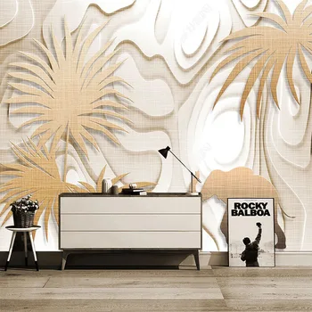 Özel Fotoğraf Duvar Kağıdı Modern 3D Tropikal Yağmur Ormanları Fil Yaratıcı Soyut sanatsal fresk Oturma Odası Yatak Odası Papel De Parede 3D