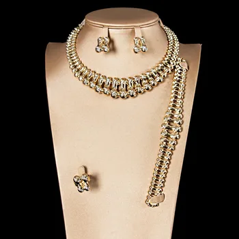 LAN SARAY yeni moda gelin takı bayanlar mücevher seti küpe kolye yüzük bilezik ücretsiz kargo