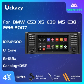 Uckazy 8 Çekirdekli 2din Android 11 Araba HİÇBİR DVD Oynatıcı BMW X5 11 E53 E39 M5 1996-2003 Radyo Multimedya Stereo Kafa Ünitesi Carplay
