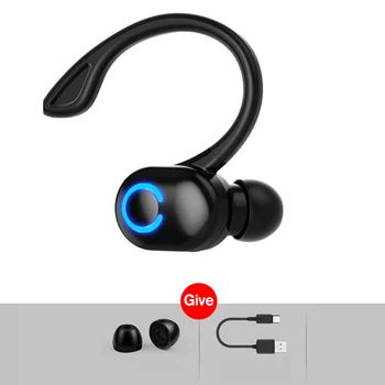 2022 Yeni Mini W6 Kablosuz Kulaklık Bluetooth 5.2 Kulaklık İş Kulağa monte kulak içi Spor Ter geçirmez Ağrısız Kulaklık