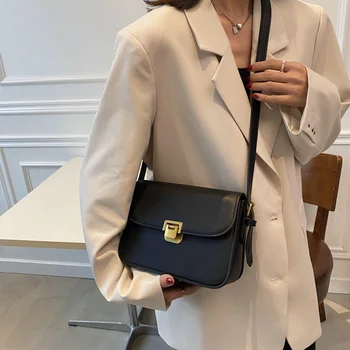 Yeni kadın askılı omuz çantası Çanta askılı çanta Ofis Bayan Vintage Zarf Çanta Yüksek Kaliteli Evrak Çantası